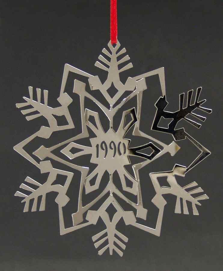 Pierced Snowflake-Silverplate Pierced Snowflake - No Box by Lunt Silver-1