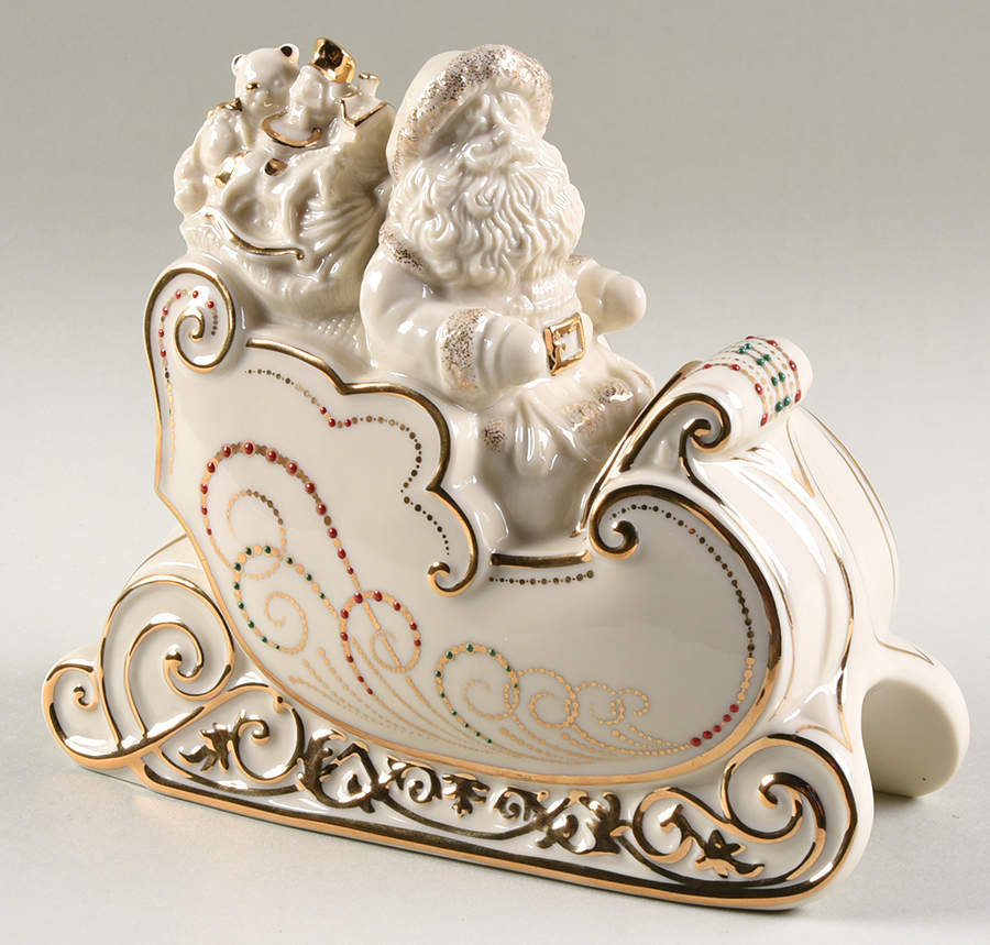 Dash Away All Figurines Santa  And Sleigh - No Box by Lenox-1