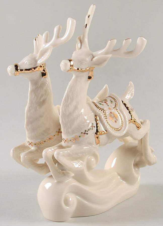 Dash Away All Figurines Donner And Blitzen - Boxed by Lenox-1