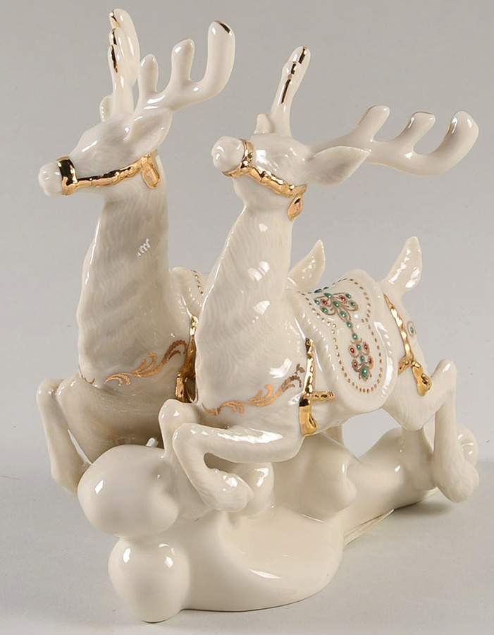 Dash Away All Figurines Dasher And Dancer - Boxed by Lenox-1