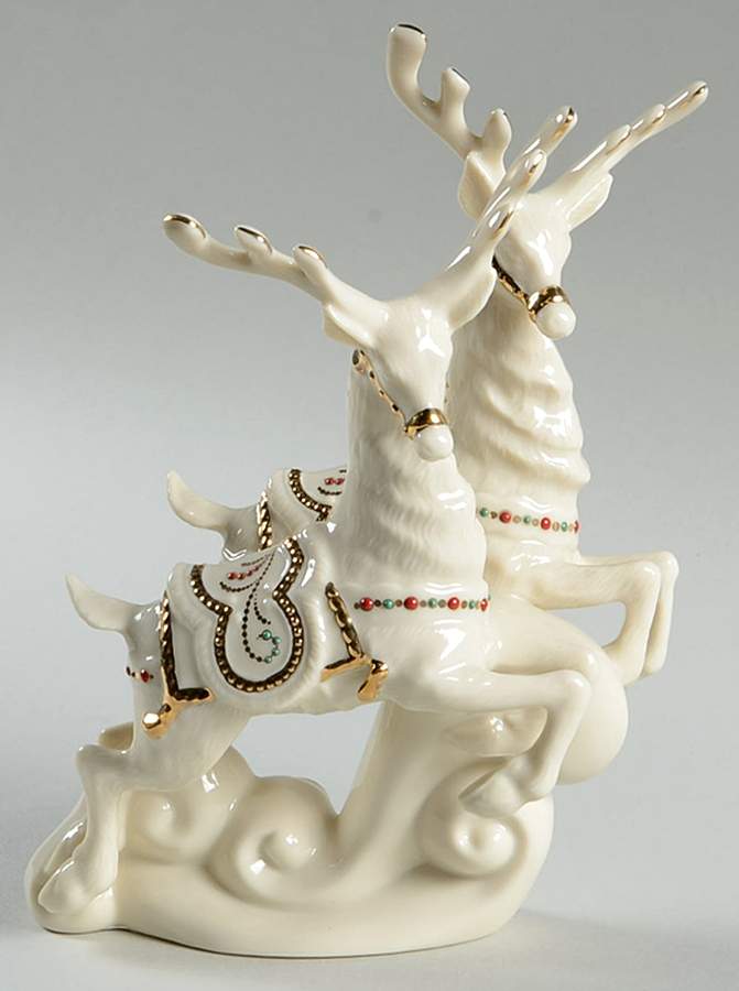 Dash Away All Figurines Prancer And Vixen - Boxed by Lenox-1