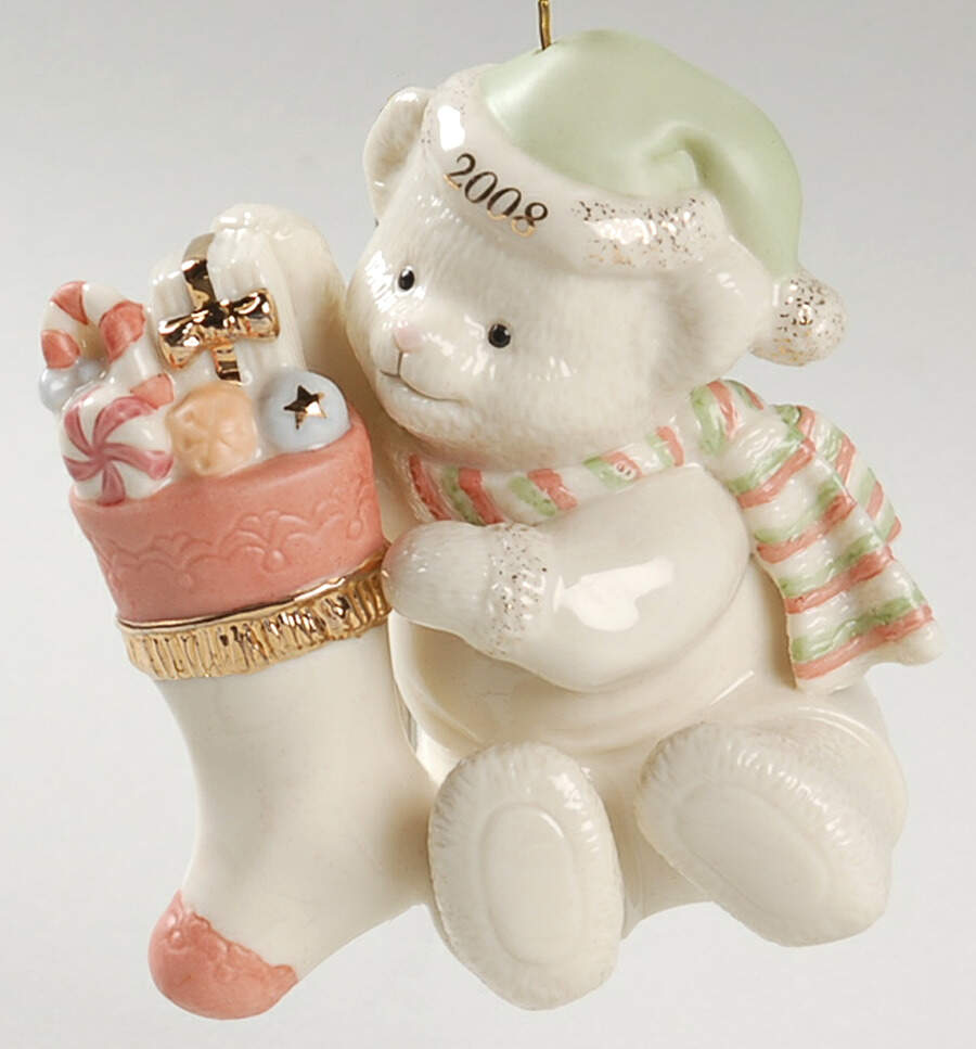 Annual Teddy Bear Teddy's Special Stocking - No Box by Lenox-1