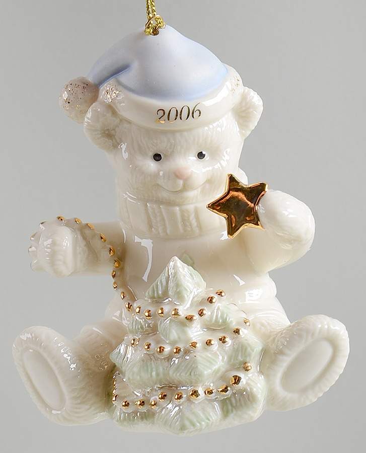 Annual Teddy Bear Teddy's Bright Christmas - Boxed by Lenox-1
