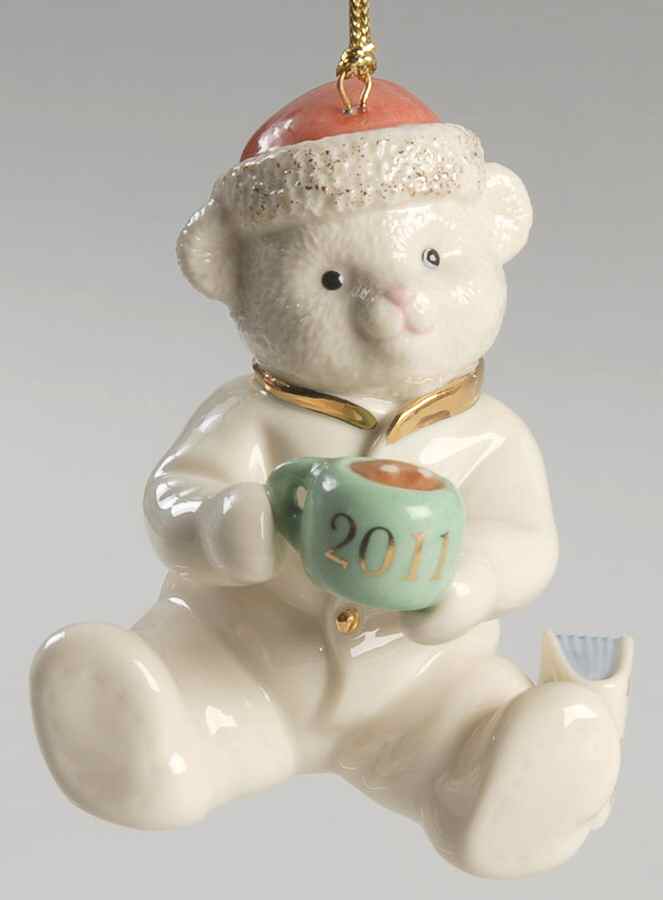Annual Teddy Bear Teddy's Cozy Cup Of Cocoa - Boxed by Lenox-1