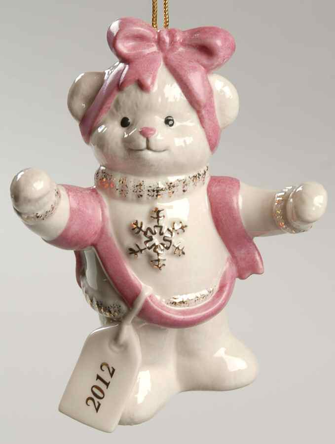 Annual Teddy Bear Ribbon Wrapped Teddy - Boxed by Lenox-1