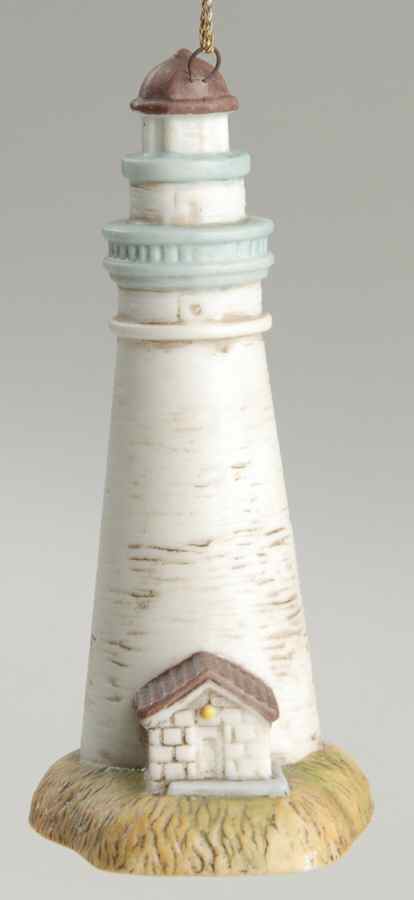 Porcelain Lighthouse Ornaments Ft. Gratiot, Mi - Boxed by Lefton-1