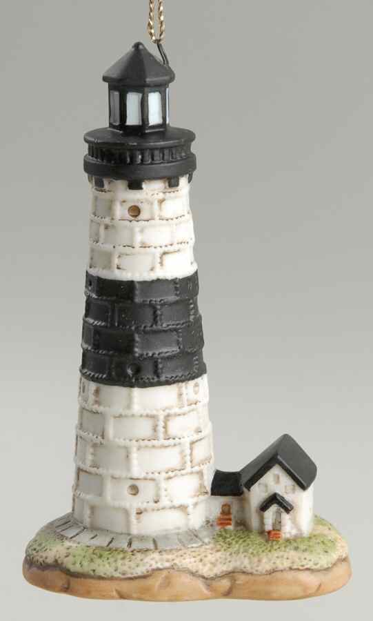 Porcelain Lighthouse Ornaments Big Sable Point, Mi - No Box by Lefton-1