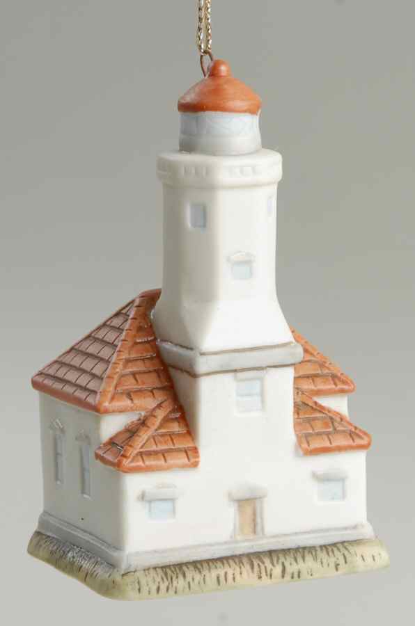 Porcelain Lighthouse Ornaments Point Wilson, Wa - No Box by Lefton-1