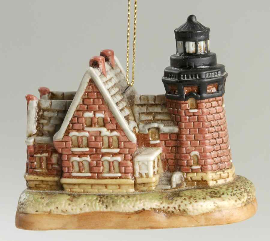 Porcelain Lighthouse Ornaments Block Island, Ri - No Box by Lefton-1