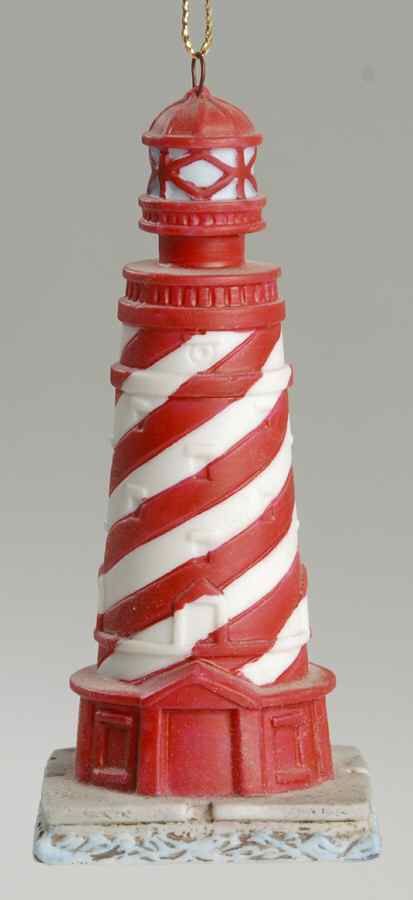 Porcelain Lighthouse Ornaments White Shoal, Mi - No Box by Lefton-1