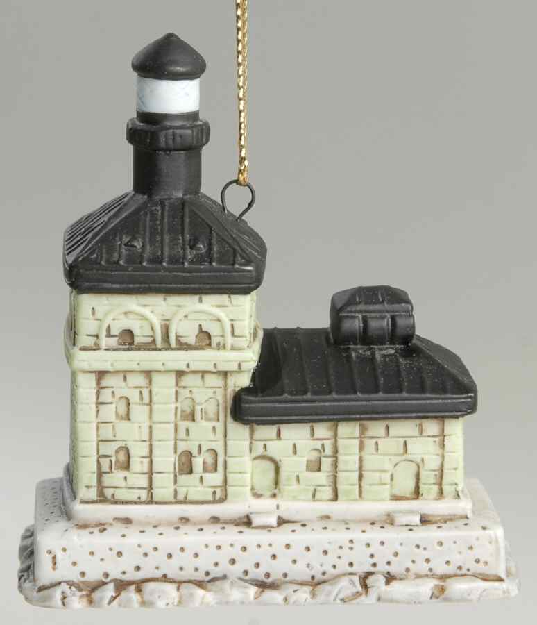Porcelain Lighthouse Ornaments Toledo Harbor, Oh - No Box by Lefton-1