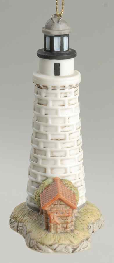 Porcelain Lighthouse Ornaments Cana Island, Wi - No Box by Lefton-1