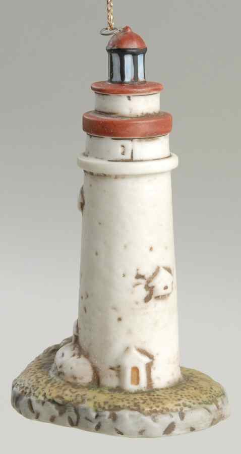 Porcelain Lighthouse Ornaments Marblehead, Oh - No Box by Lefton-1