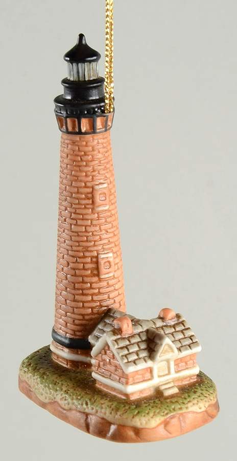 Porcelain Lighthouse Ornaments Currituck, Nc - Boxed by Lefton-1