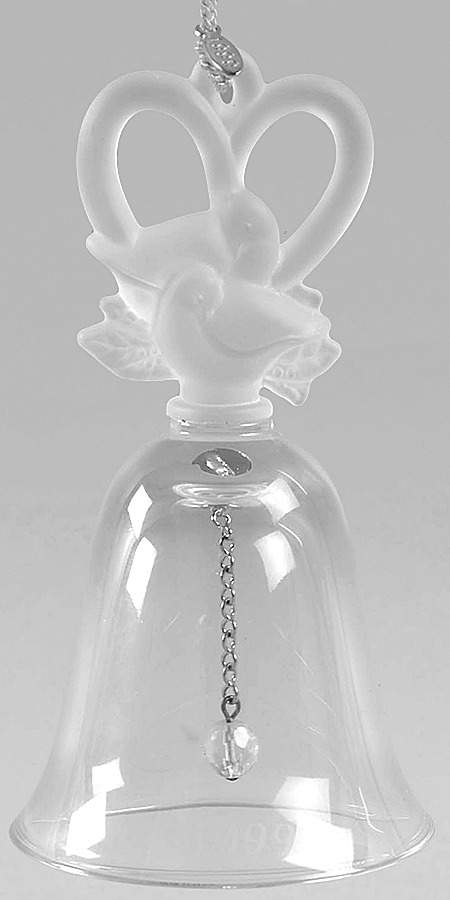 Annual Crystal Bell Ornament Love - Boxed by Lenox-1