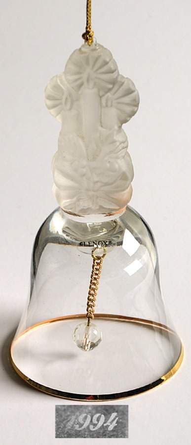 Annual Crystal Bell Ornament Candle - No Box by Lenox-1
