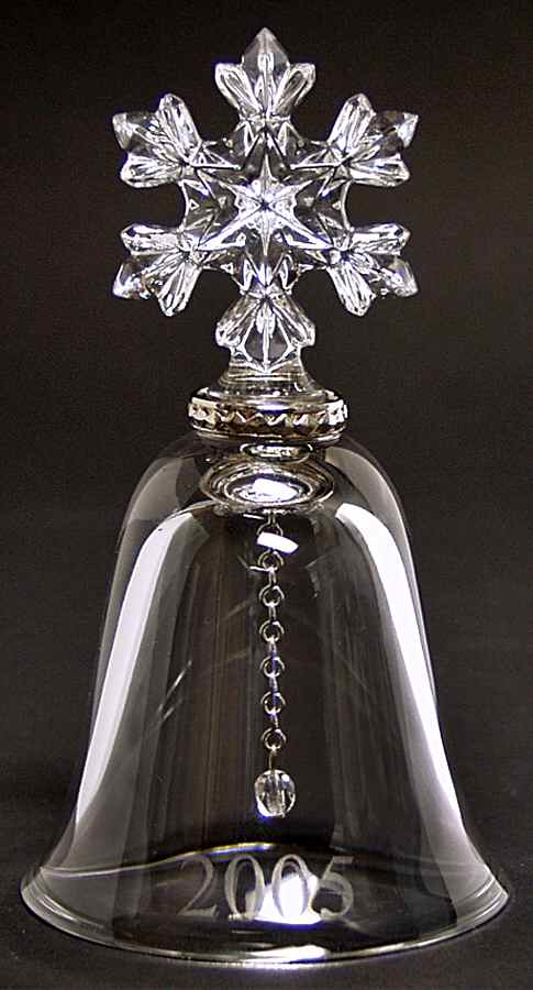 Annual Crystal Bell Ornament Snowflake - Boxed by Lenox-1