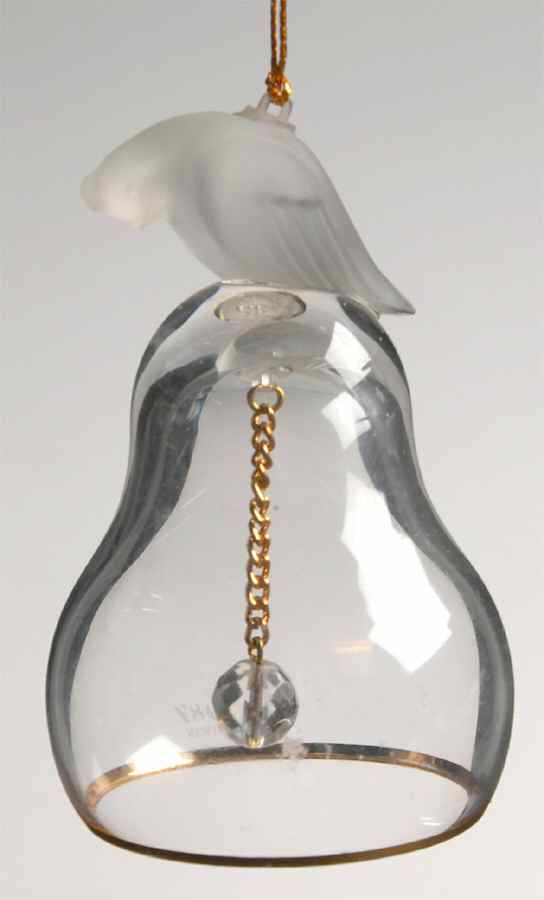 Annual Crystal Bell Ornament Partridge - No Box by Lenox-1
