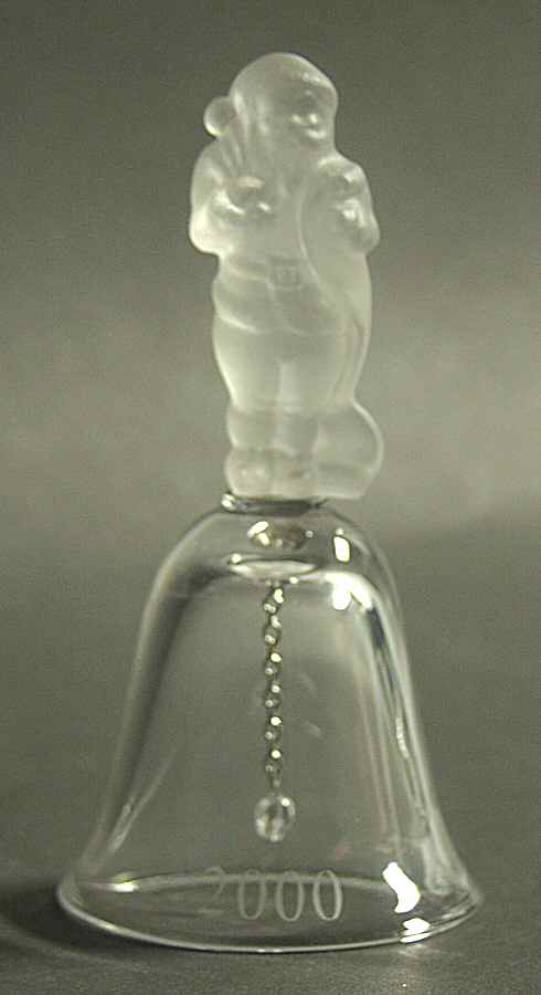 Annual Crystal Bell Ornament Santa's List - Boxed by Lenox-1