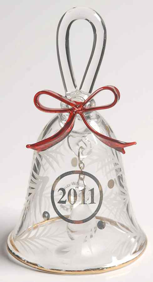 Annual Crystal Bell Ornament Bow - Boxed by Lenox-1