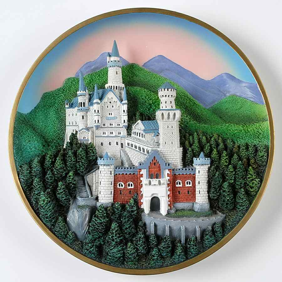 Enchanted Towers Plate Collection Neuschwanstein - No Box by Lenox-1