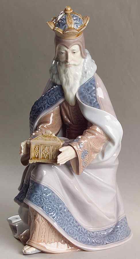 1400 Group Nativity King Melchior - Boxed by Lladro-1