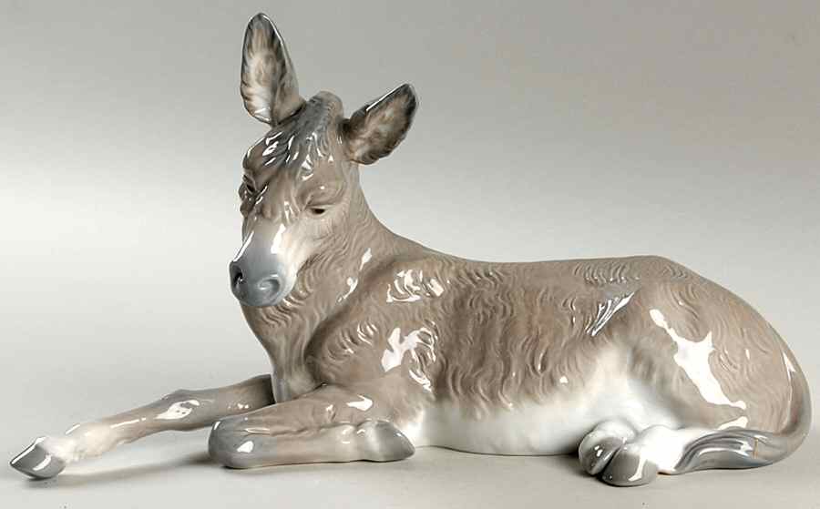 1400 Group Nativity Donkey - No Box by Lladro-1