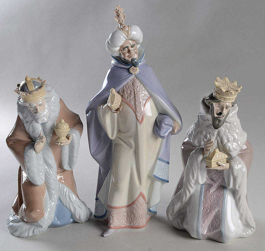 Bethlehem Nativity Three Kings Boxed Set - Boxed by Lladro-1