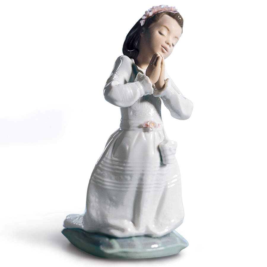 Religious and Nativity Communion Prayer-Girl - No Box by Lladro-1