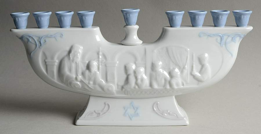 Judaic Collection Menorah - Boxed by Lladro-1