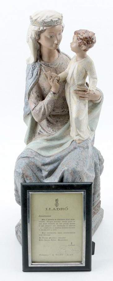 Religious and Nativity Madonna Seated - Boxed by Lladro-1
