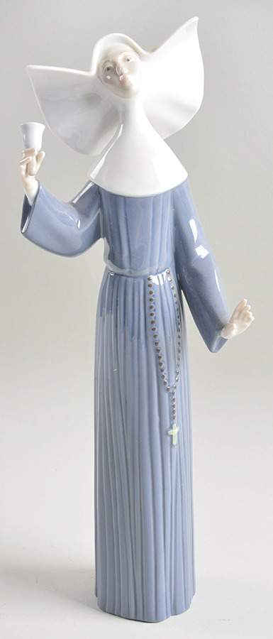 Nuns Call To Prayer (Blue) - No Box by Lladro-1