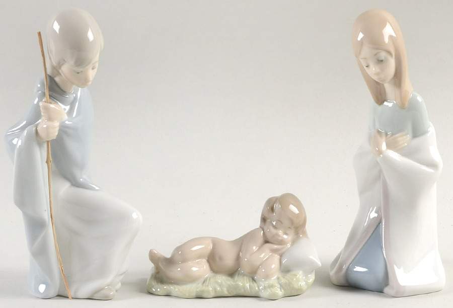Children Nativity Holy Family Boxed Set Of 3 - Nativity-Set Of 3 by Lladro-1