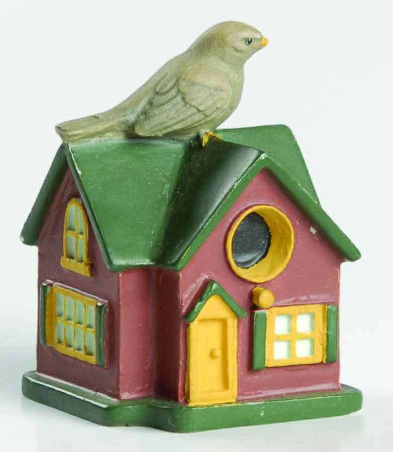 Garden Birdhouse Thimble Collection Slate Colored Junco- Birdhouse - No Box by Lenox-1
