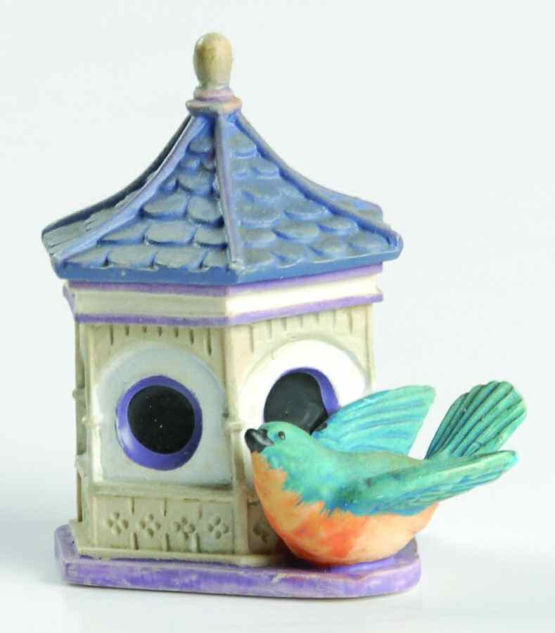 Garden Birdhouse Thimble Collection Bluebird On Gazebo - Boxed by Lenox-1