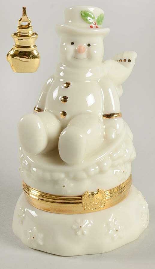Lenox Treasures Snowman Box Snowy Escapades-Snowman Charm - Boxed by Lenox-1