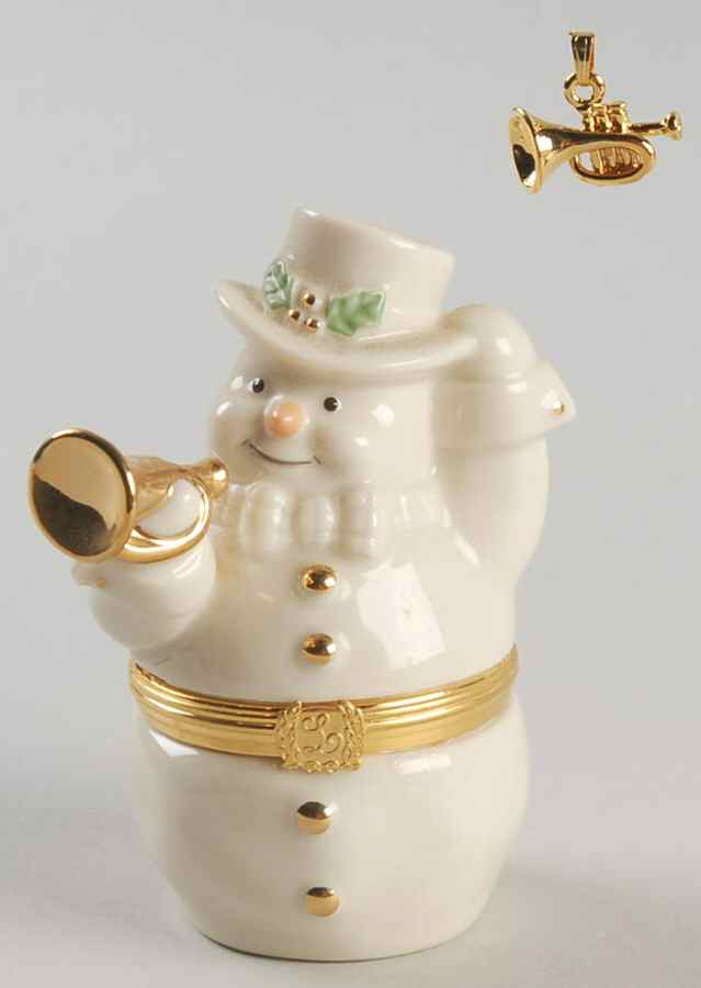 Lenox Treasures Snowman Box Heralding The Season  - Boxed by Lenox-1