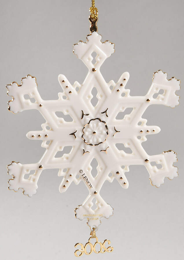 China Snowflake Ornament 2006 Snowflake - No Box by Lenox-1