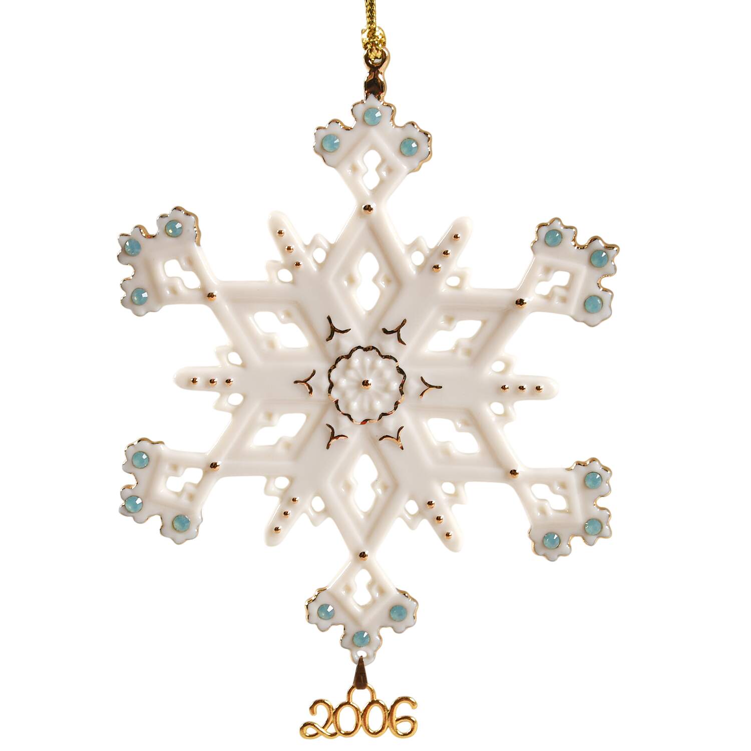 China Snowflake Ornament 2006 Snowflake - Boxed by Lenox-1