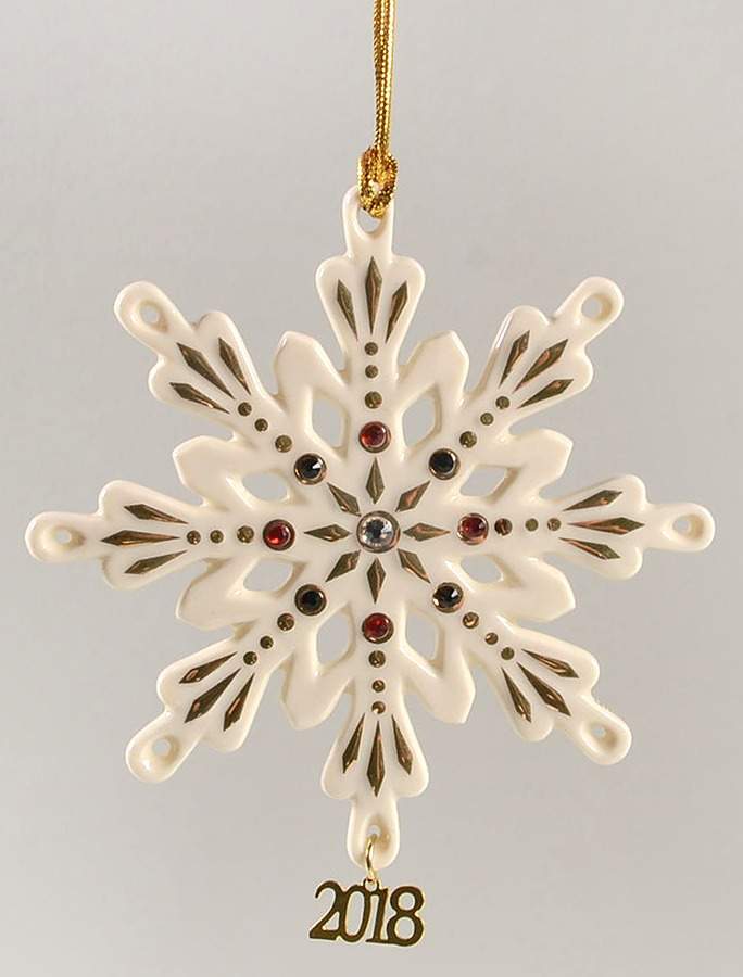 China Snowflake Ornament 2018 Snowflake - No Box by Lenox-1