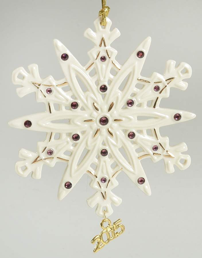China Snowflake Ornament 2015 Snowflake - No Box by Lenox-1