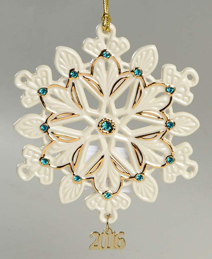 China Snowflake Ornament 2016 Snowflake - With Box by Lenox-1