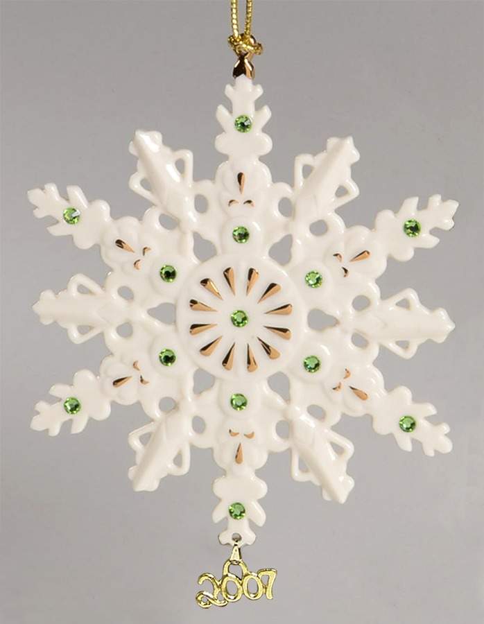 China Snowflake Ornament 2007 Snowflake - No Box by Lenox-1