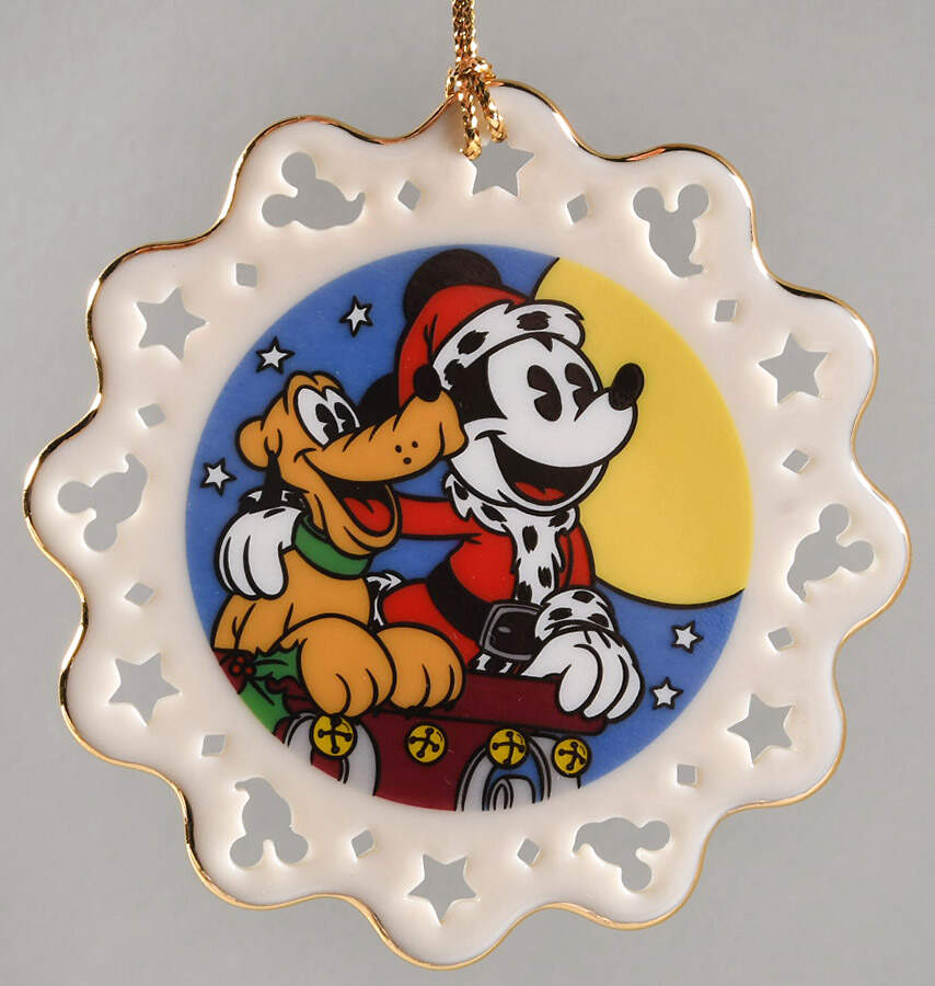 Mickey & Company On Pluto On Prancer - No Box by Lenox-1