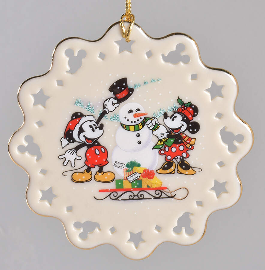 Mickey & Company Building Snowman - Boxed by Lenox-1