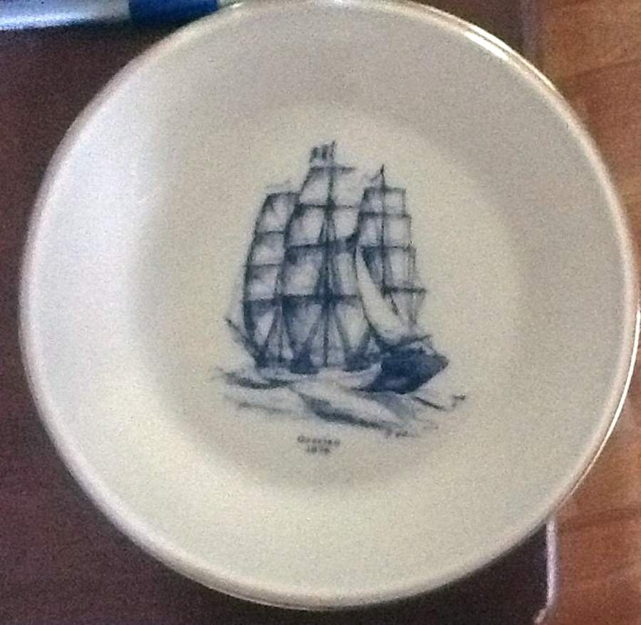 Clipper Ships-Blue Grecian-1876 - No Box by Lenox-1