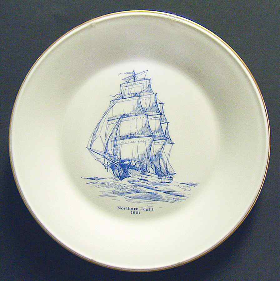 Clipper Ships-Blue Northern Light-1851 - No Box by Lenox-1