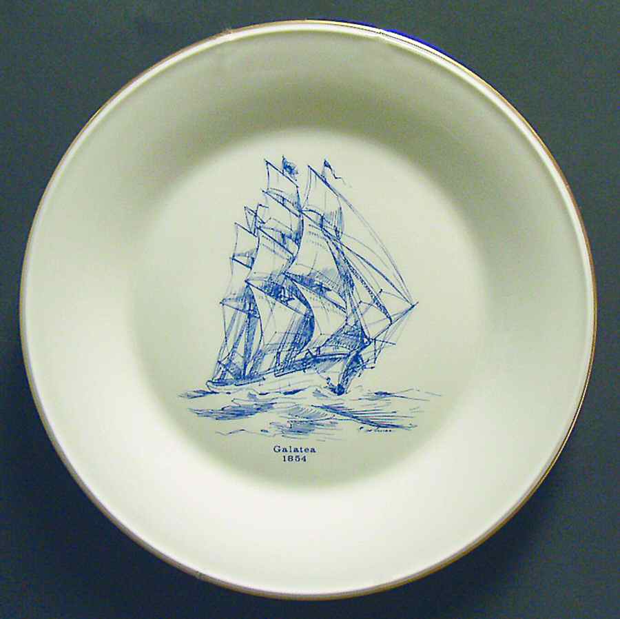 Clipper Ships-Blue Galatea-1854 - No Box by Lenox-1
