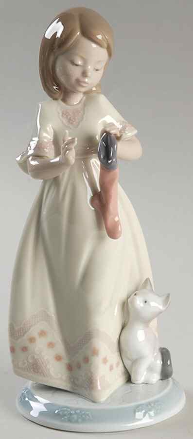 Twas The Night Before Christmas A Stocking For Kitty - Boxed by Lladro-1