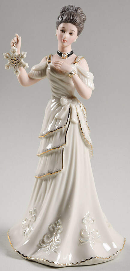 Classic Ivory Christmas Figurines Snowflake Collector - Boxed by Lenox-1